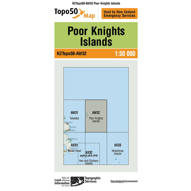 Topo50 AW32 Poor Knights Island