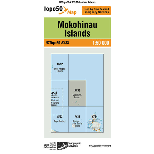 Topo50 AX33 Mokohinau Island