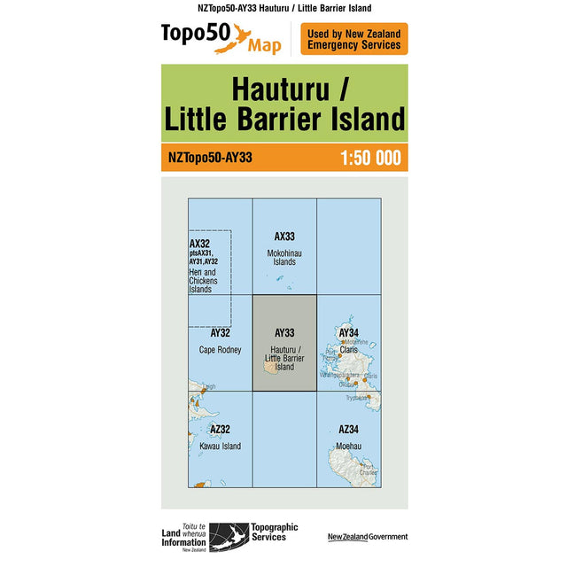 Topo50 AY33 Hauturu / Little Barrier Island