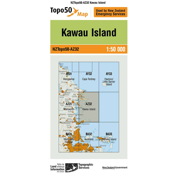 Topo50 AZ32 Kawau Island