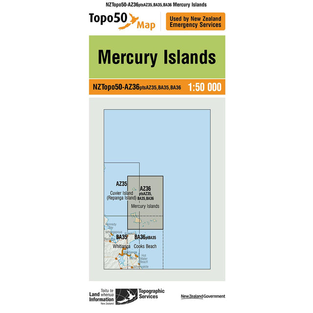 Topo50 AZ36 Mercury Islands