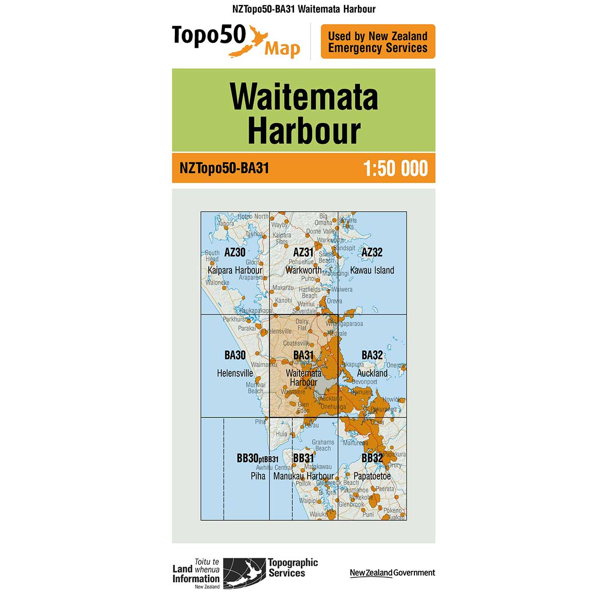 Topo50 BA31 Waitemata Harbour