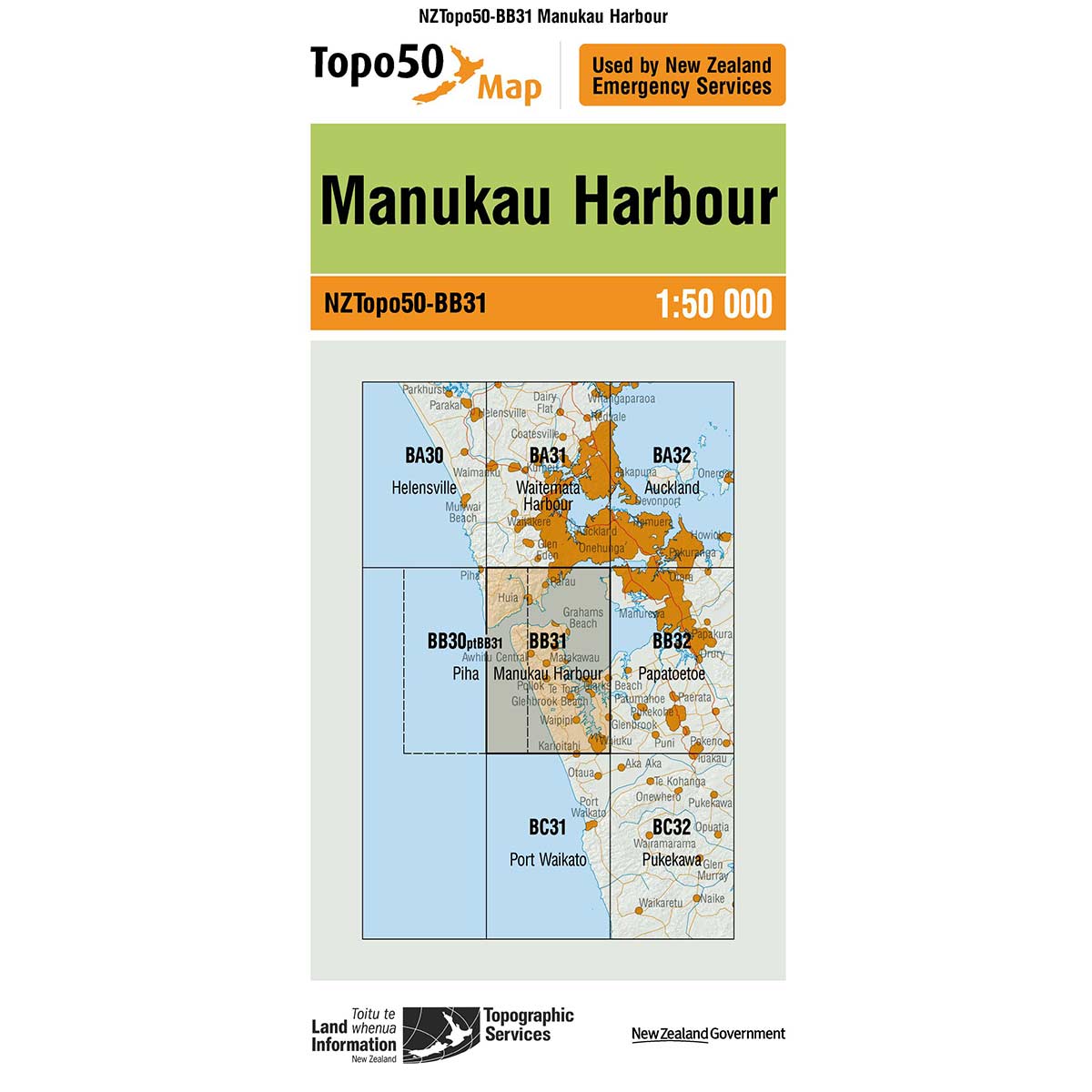 Topo50 BB31 Manukau Harbour