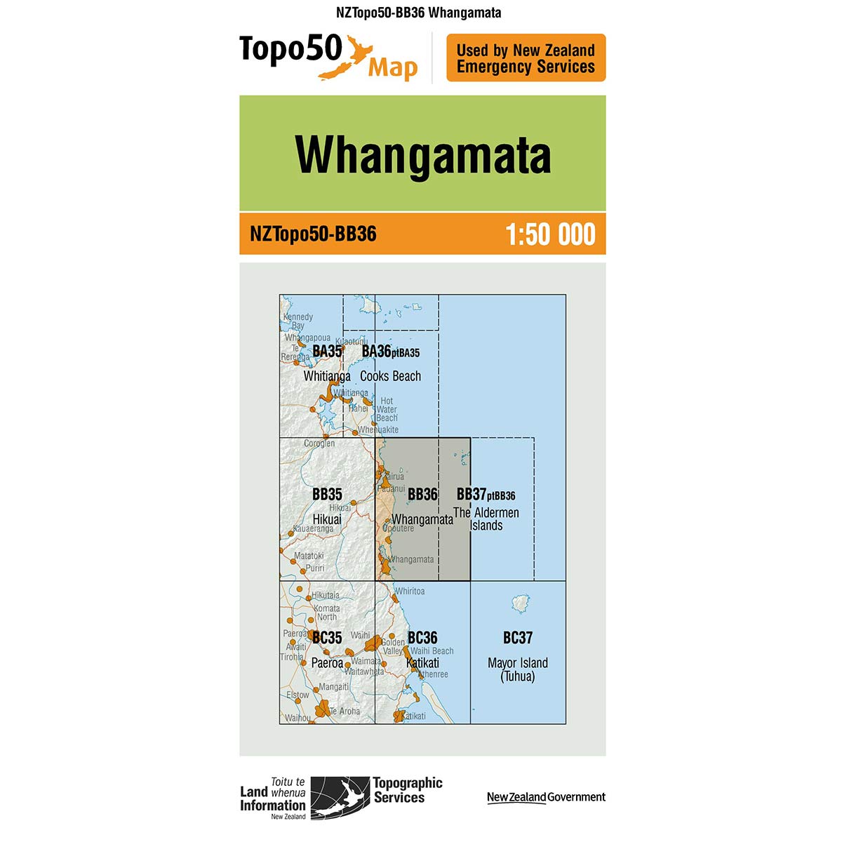 Topo50 BB36 Whangamata