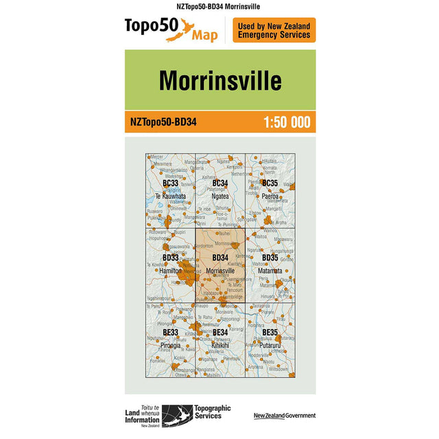 Topo50 BD34 Morrinsville