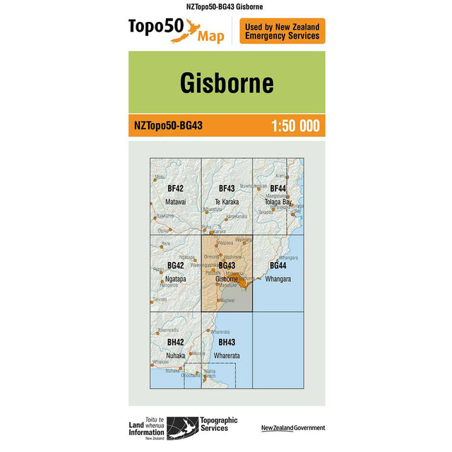 Topo50 BG43 Gisborne