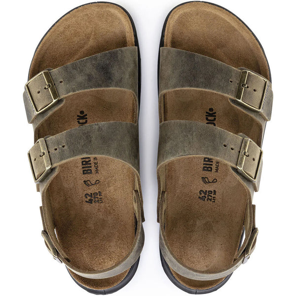 Milano Crosstown Oiled Leather Men's Sandals