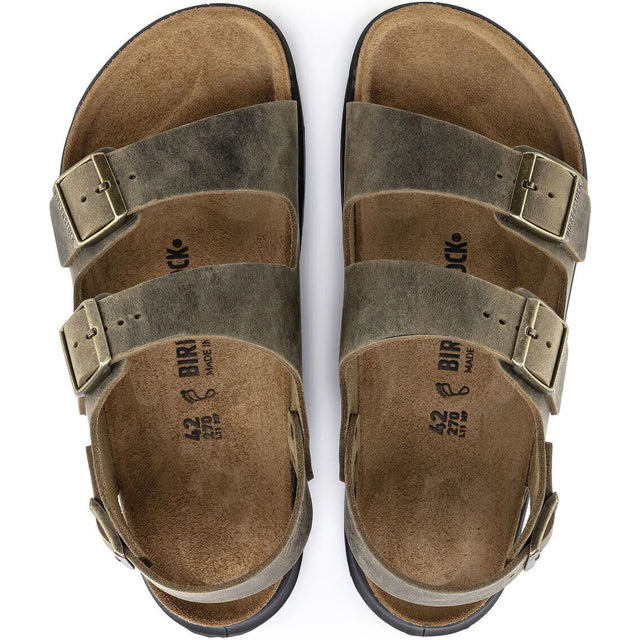 Milano Crosstown Oiled Leather Men's Sandals