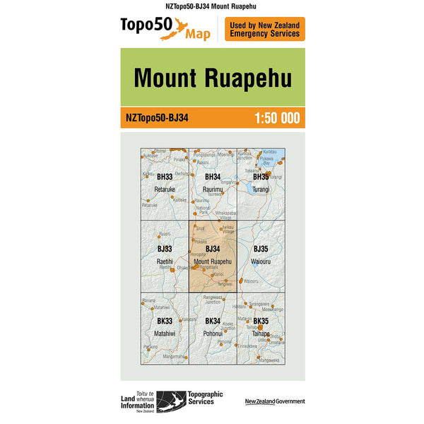 Topo50 BJ34 Mount Ruapehu
