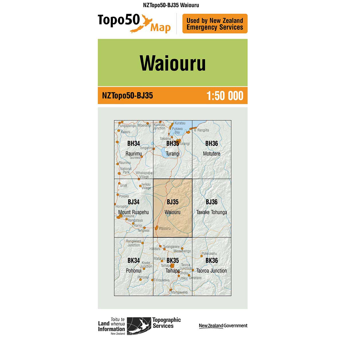 Topo50 BJ35 Waiouru