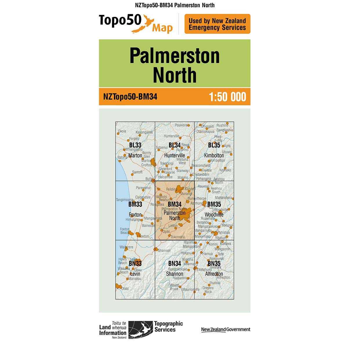 Topo50 BM34 Palmerston North