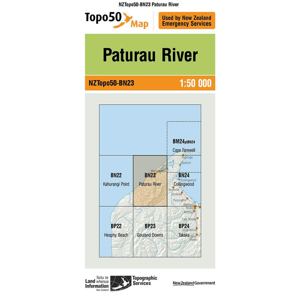Topo50 BN23 Paturau River