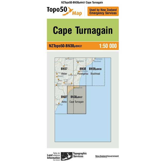 Topo50 BN38 Cape Turnagain