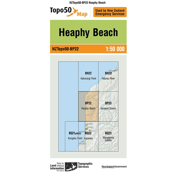 Topo50 BP22 Heaphy Beach