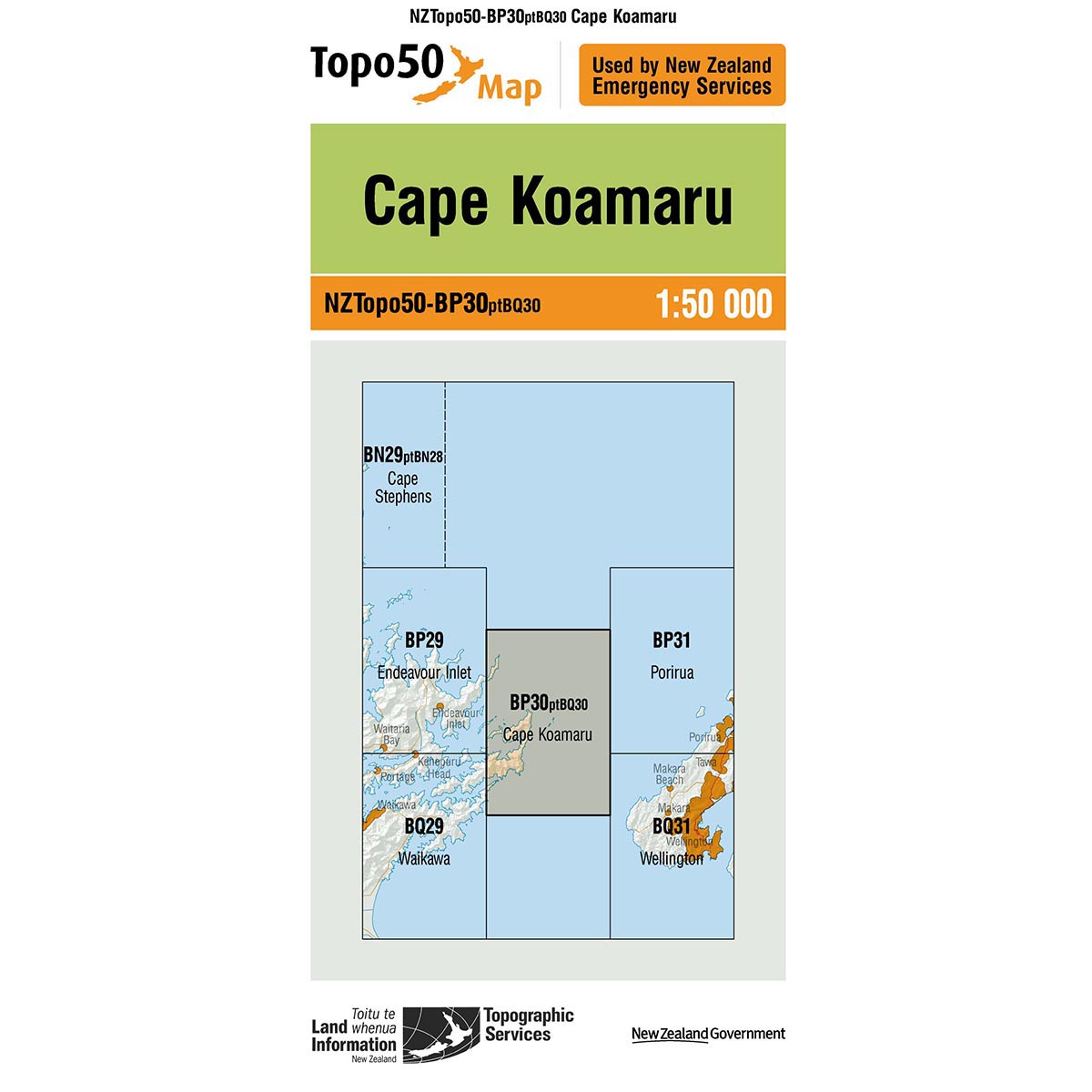 Topo50 BP30 Cape Koamaru