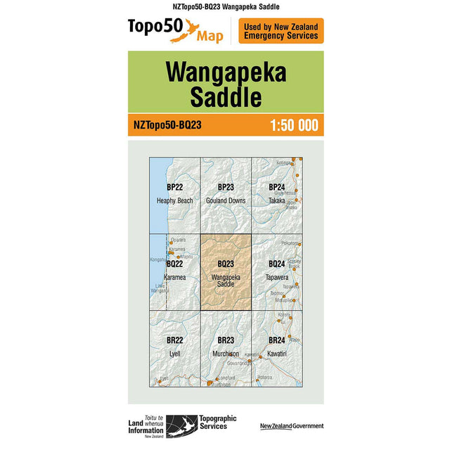 Topo50 BQ23 Wangapeka Saddle