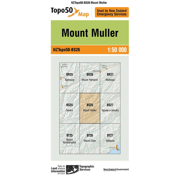 Topo50 BS26 Mount Muller