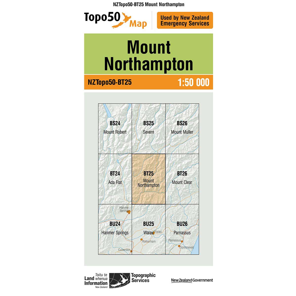 Topo50 BT25 Mount Northampton