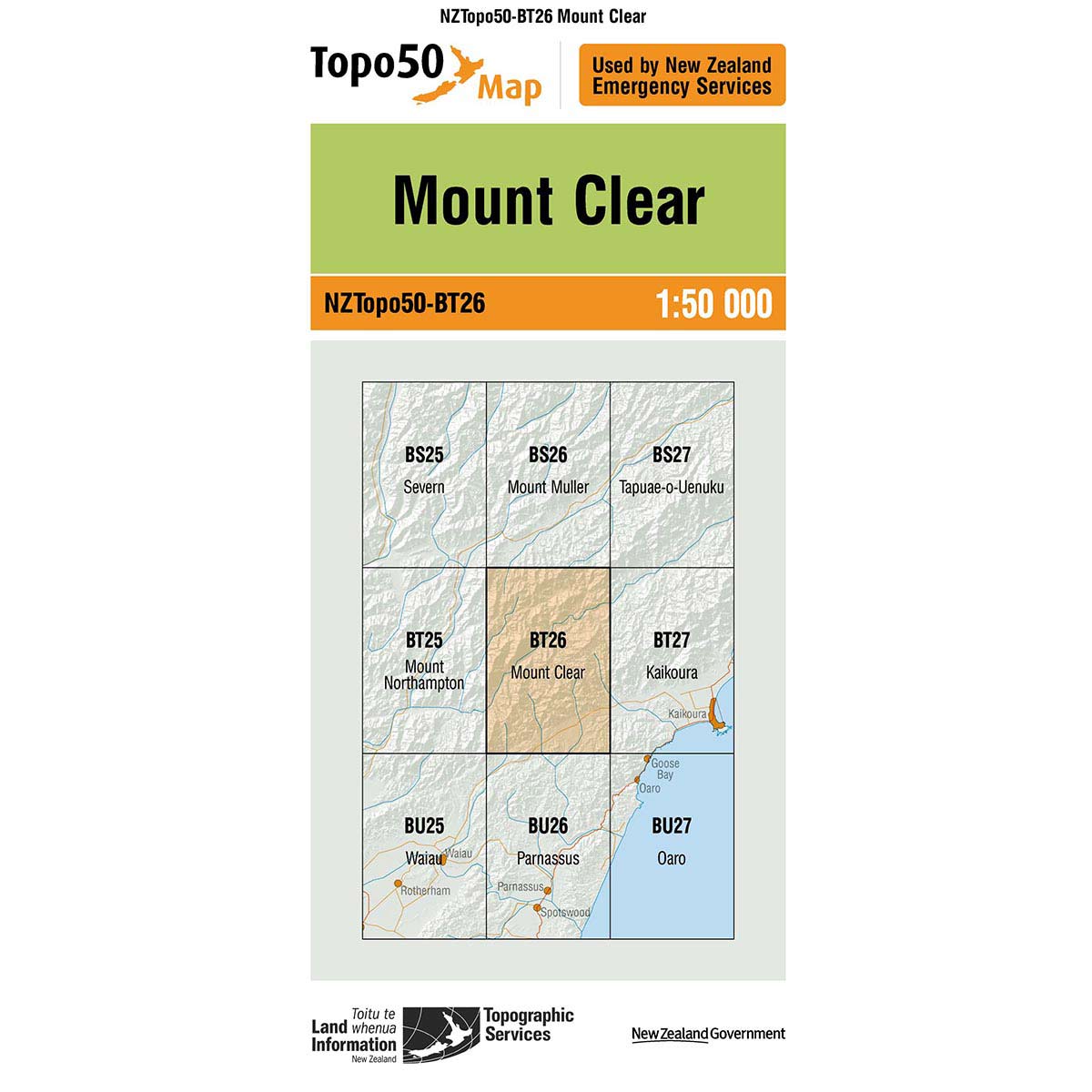 Topo50 BT26 Mount Clear