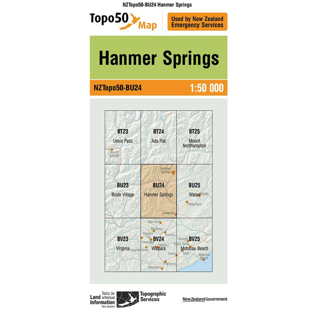 Topo50 BU24 Hanmer Springs