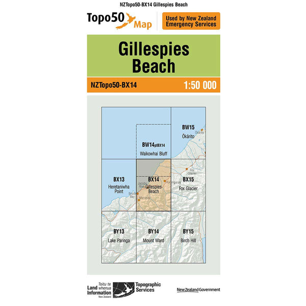 Topo50 BX14 Gillespies Beach