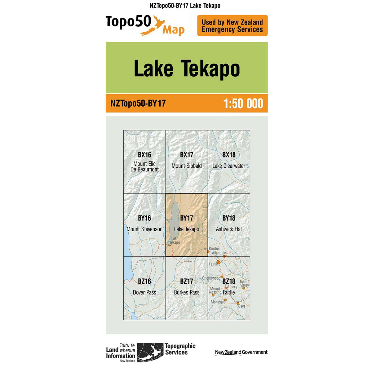 Topo50 BY17 Lake Tekapo