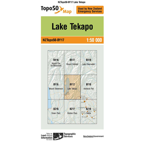 Topo50 BY17 Lake Tekapo
