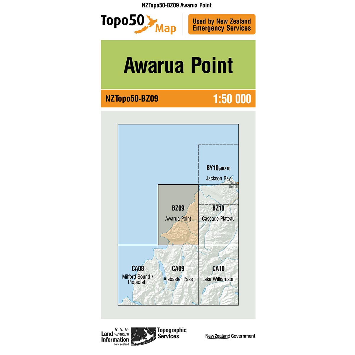 Topo50 BZ09 Awarua Point