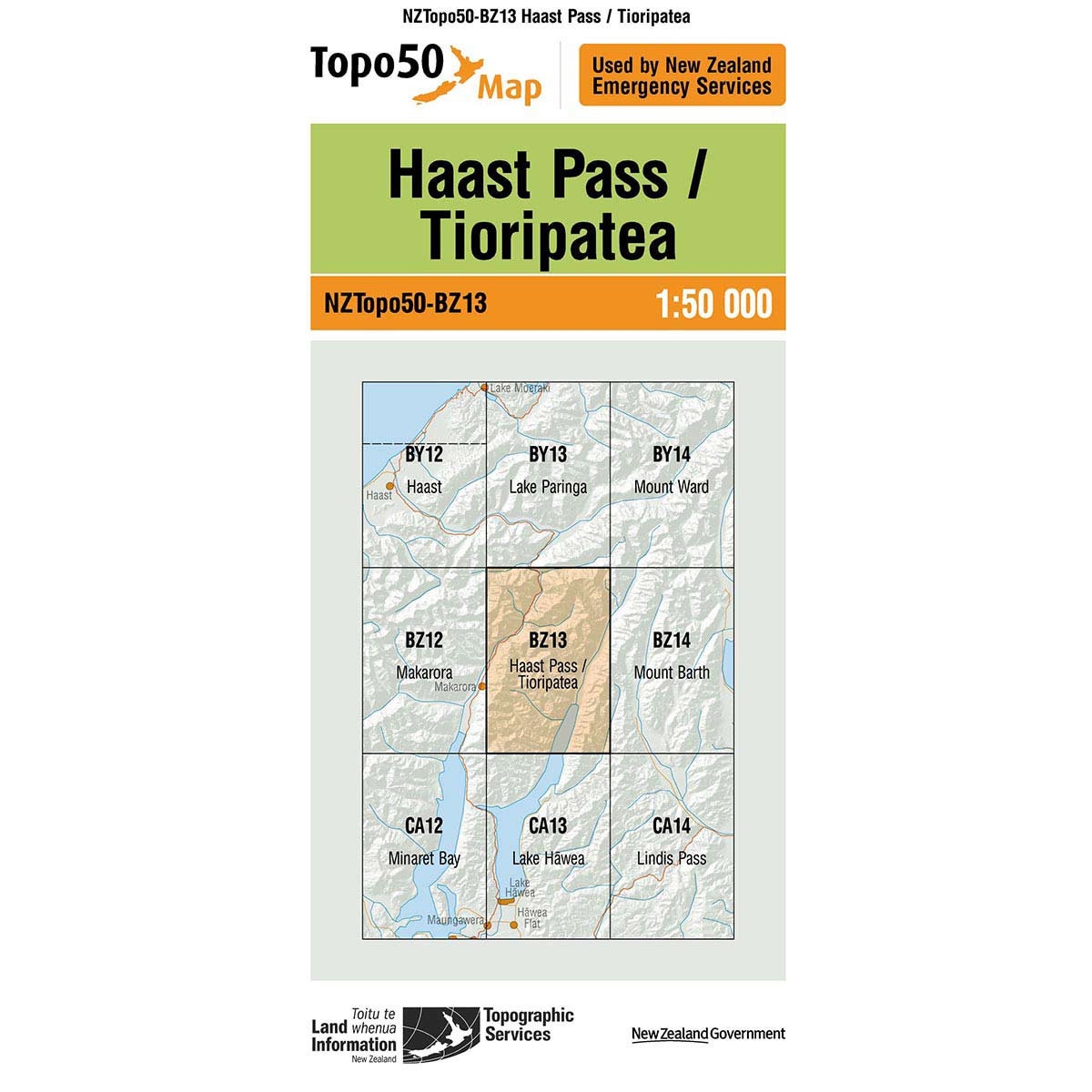 Topo50 BZ13 Haast Pass/Tioripatea