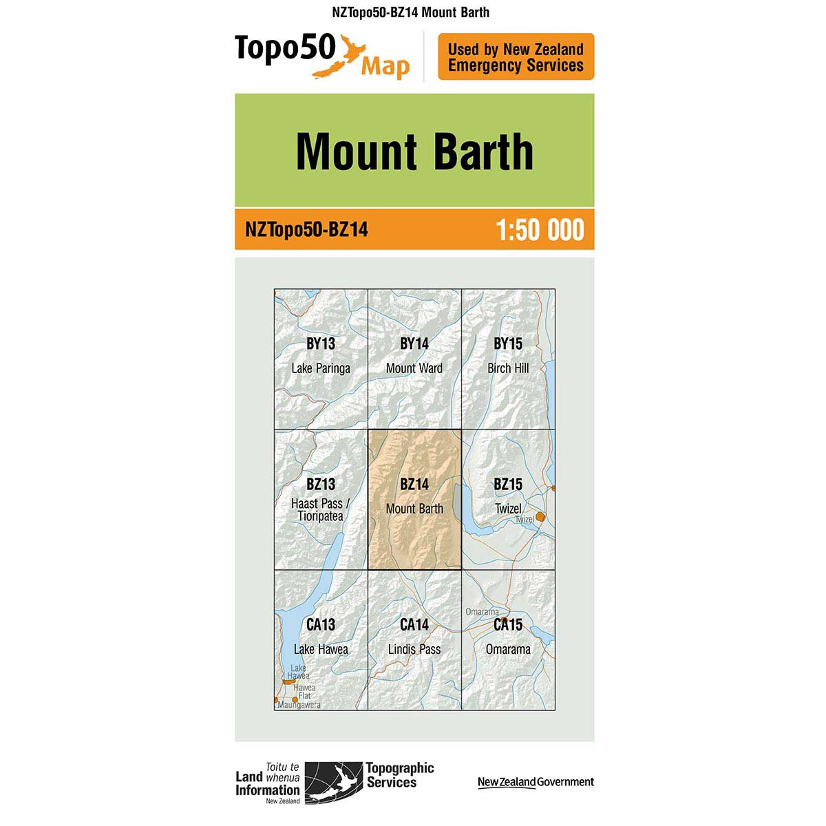 Topo50 BZ14 Mount Barth