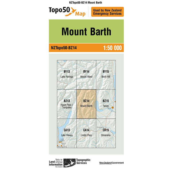 Topo50 BZ14 Mount Barth
