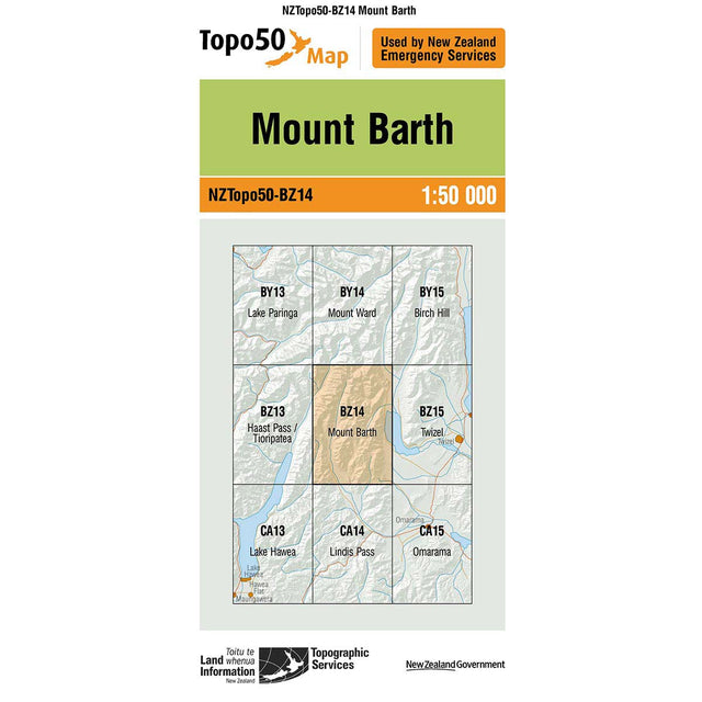 Topo50 BZ14 Mount Barth