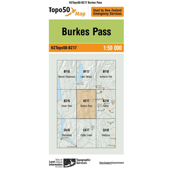 Topo50 BZ17 Burkes Pass