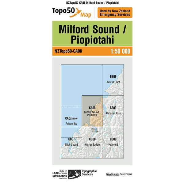 Topo50 CA08 Milford Sound/Piopiotahi