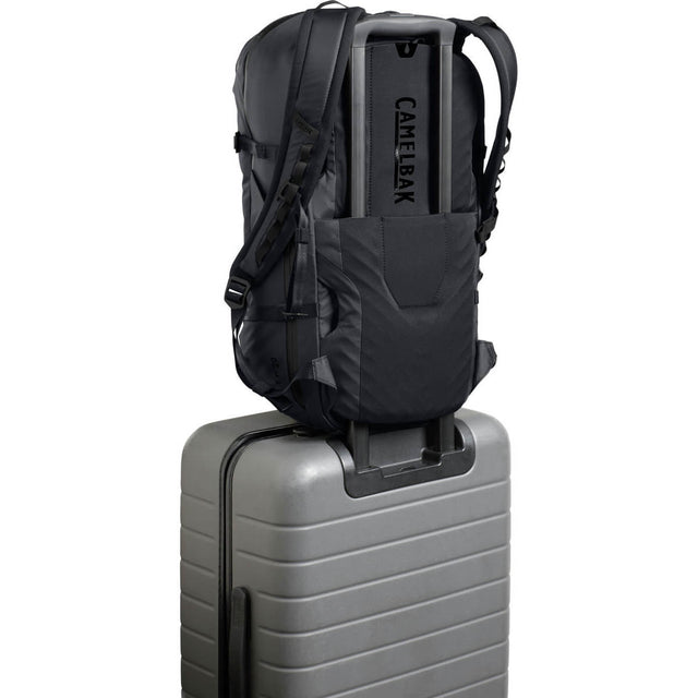 Black, pass-through in use on wheelie handle