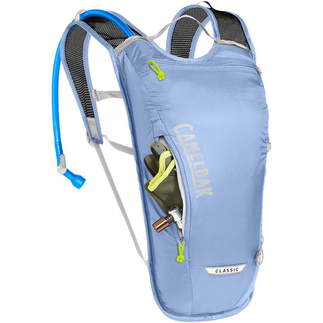 Serenity Blue showing gear in side pocket