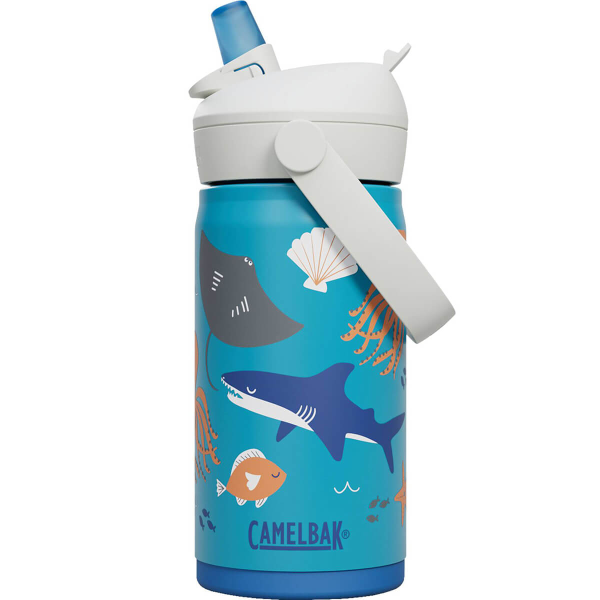Thrive Flip Straw 350ml Insulated Stainless Steel Kid's Bottle