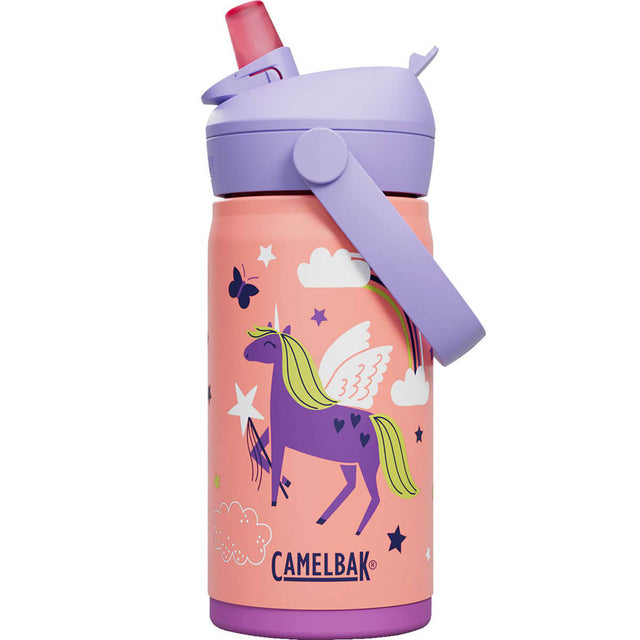 Thrive Flip Straw 350ml Insulated Stainless Steel Kid's Bottle