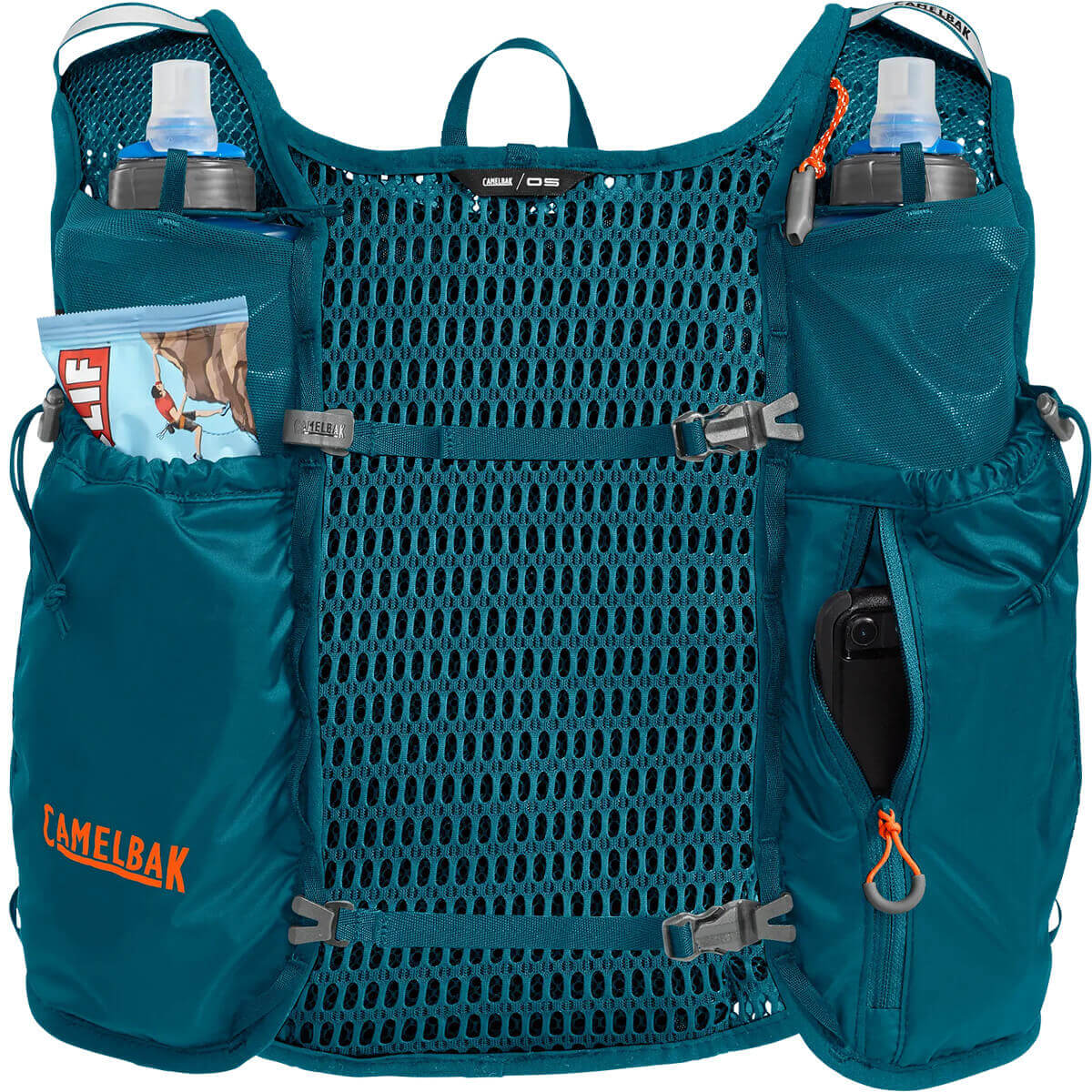 Trail Run Vest with 2x500ml Quick Stow Flasks