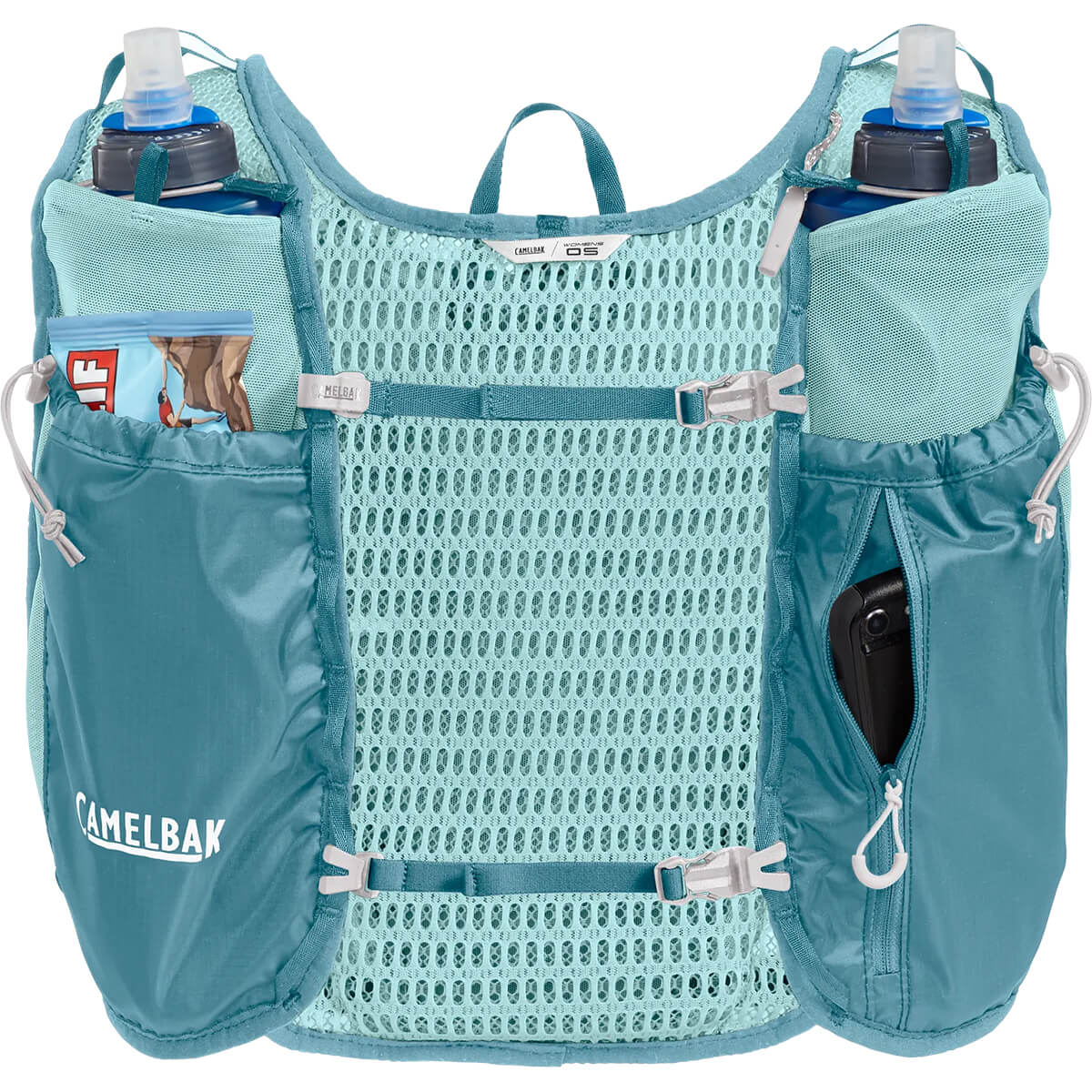 Trail Run Women's Vest with 2x500ml Quick Stow Flasks