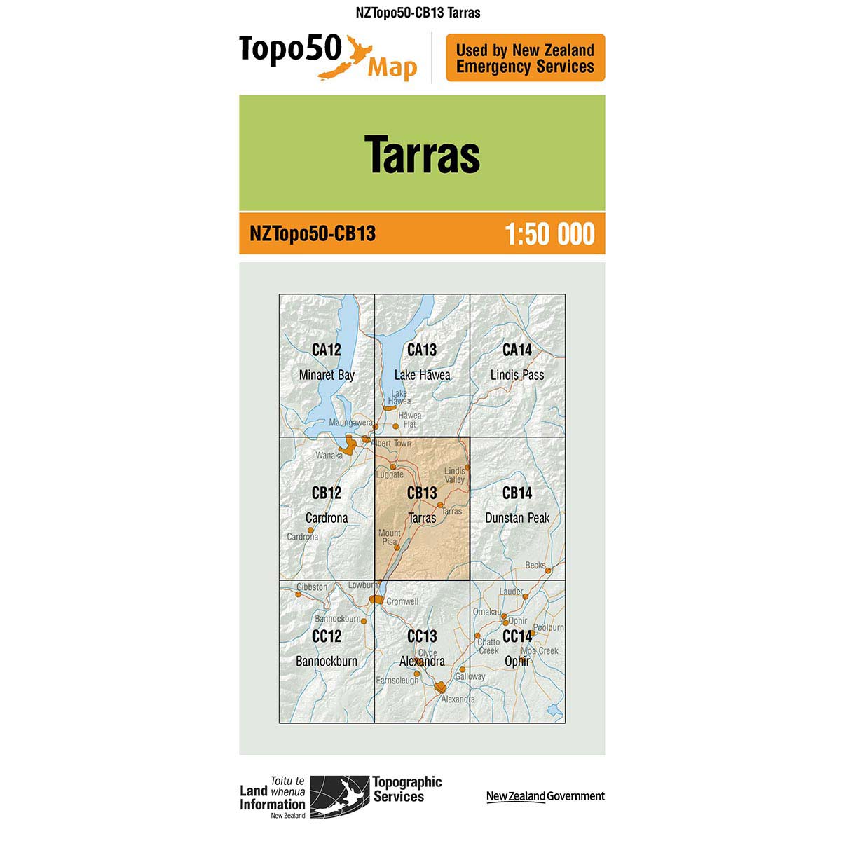 Topo50 CB13 Tarras