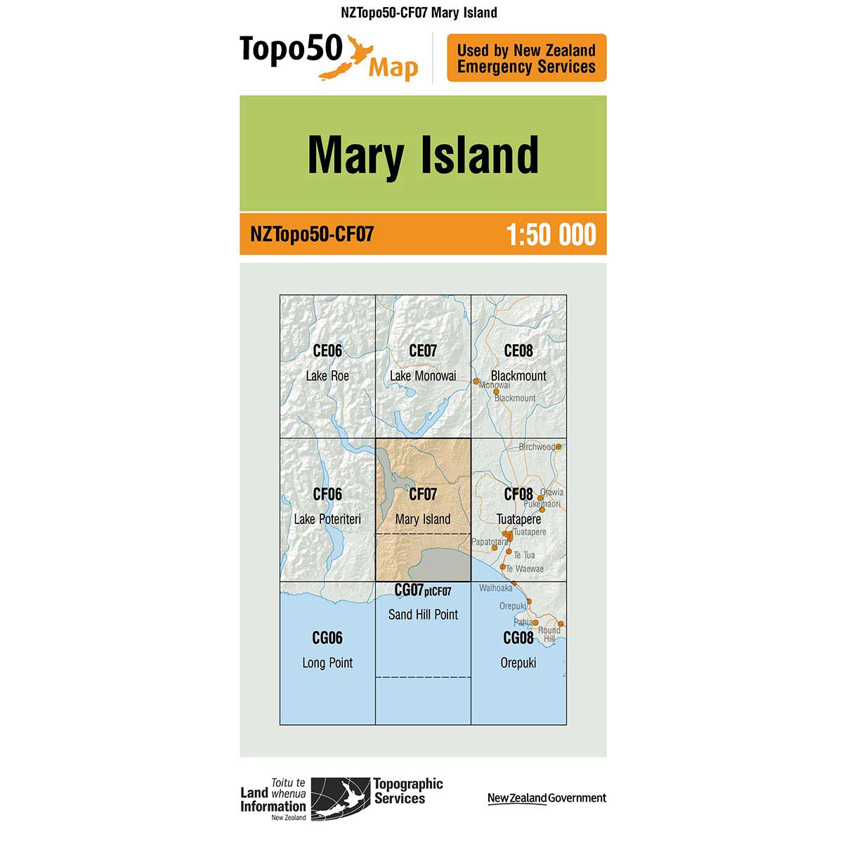 Topo50 CF07 Mary Island