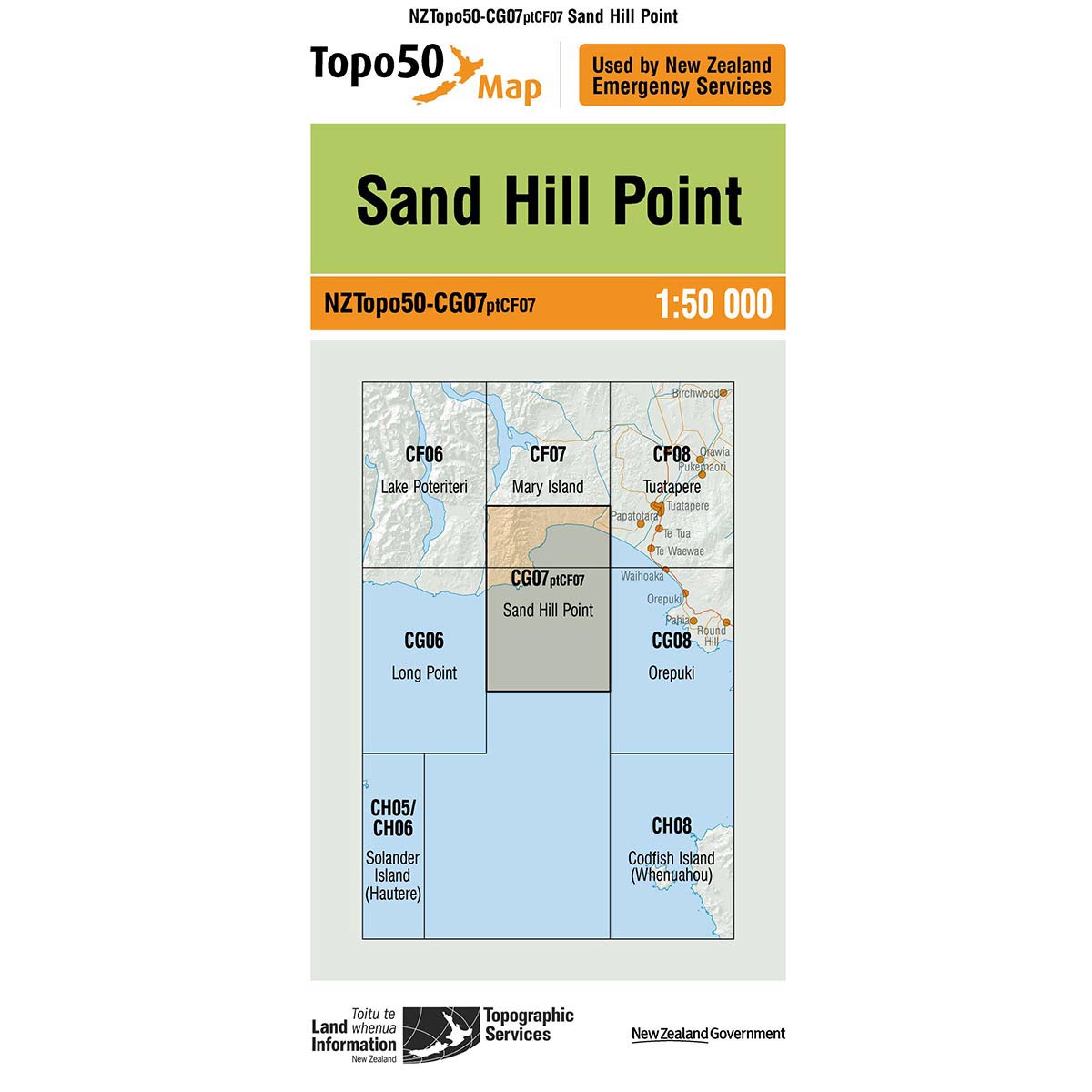 Topo50 CG07 Sand Hill Point