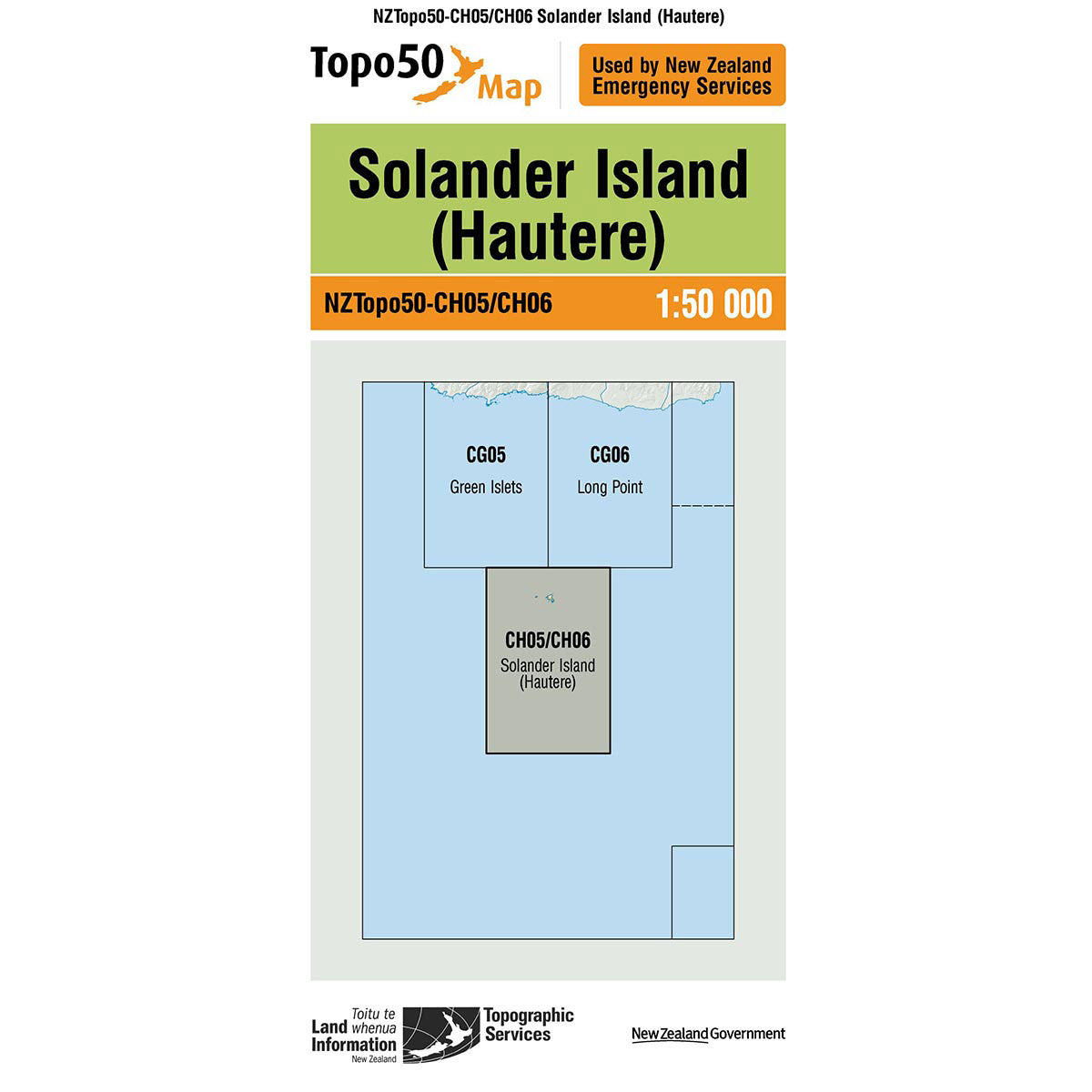Topo50 CH05/CH06 Solander Island (Hautere)