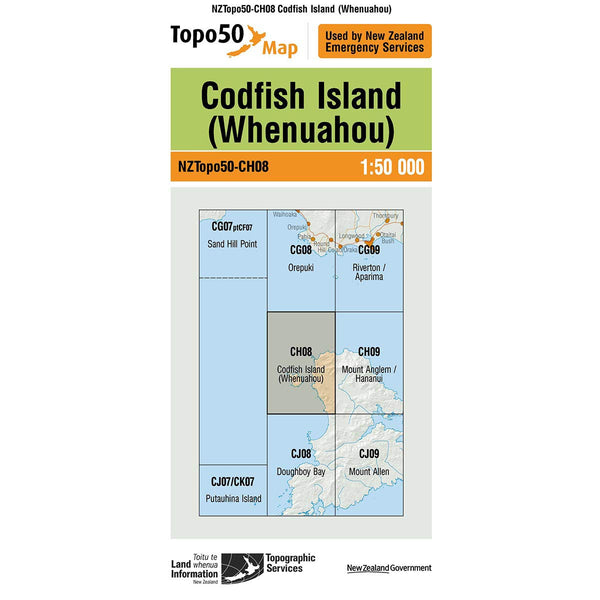Topo50 CH08 Codfish Island (Whenuahou)