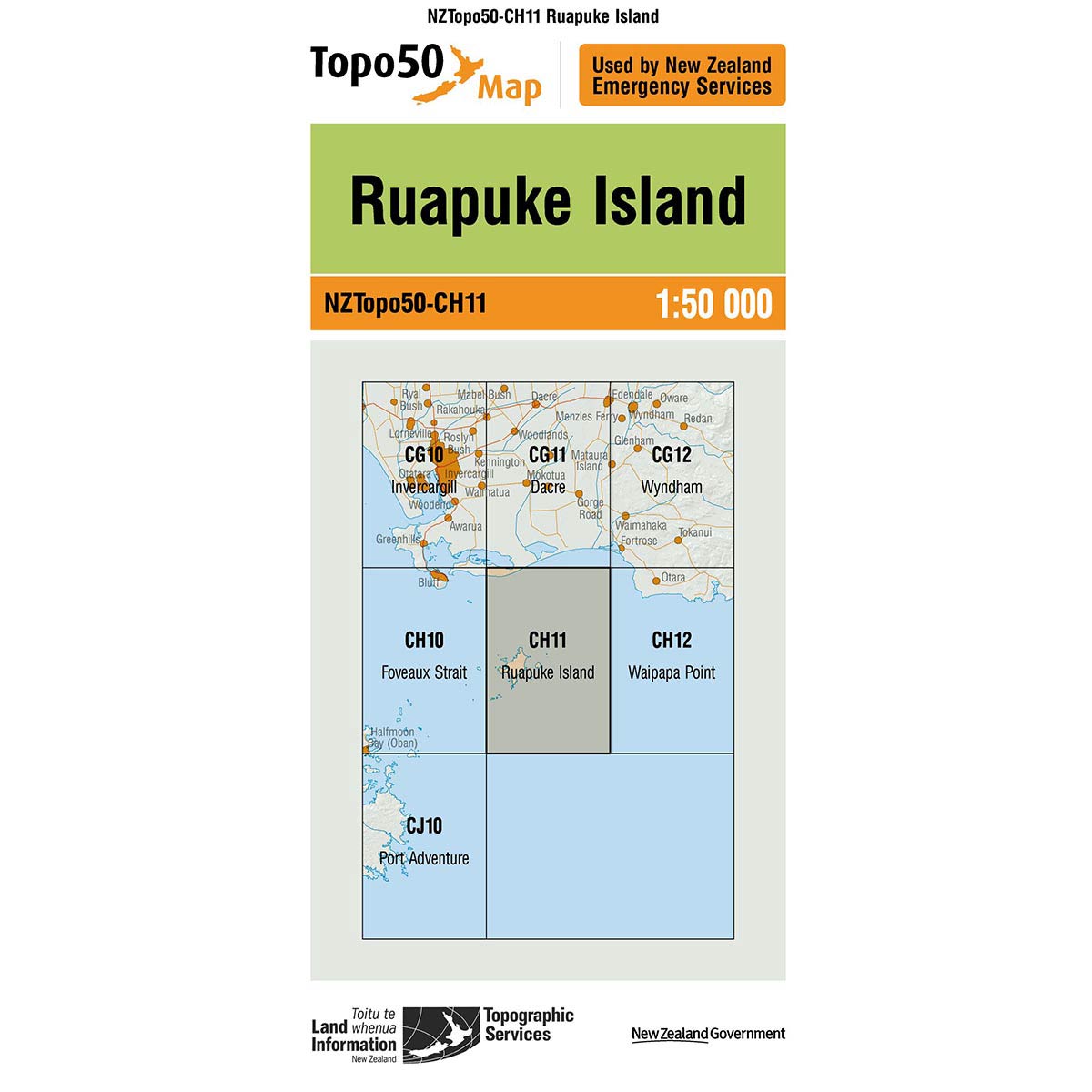 Topo50 CH11 Ruapuke Island