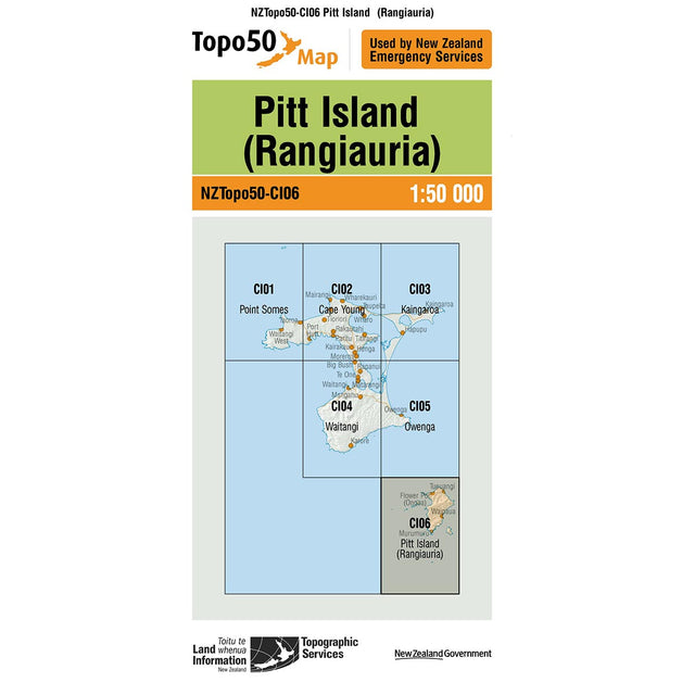 Topo50 CI06 Pitt Island (Rangiauria)