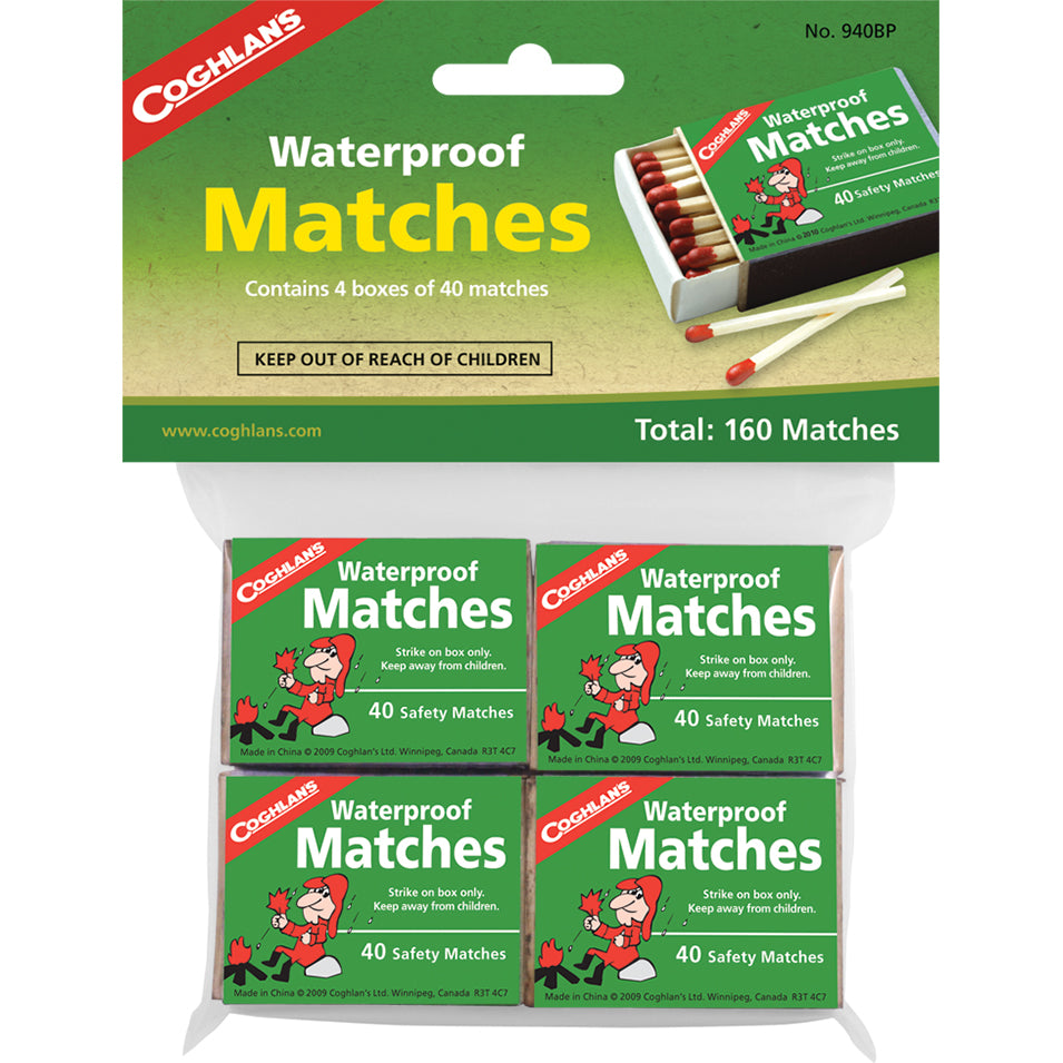 Waterproof Matches 4 Pack