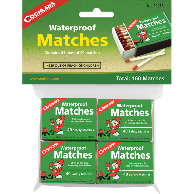 Waterproof Matches 4 Pack