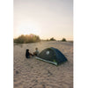 Set up on sand in the field
